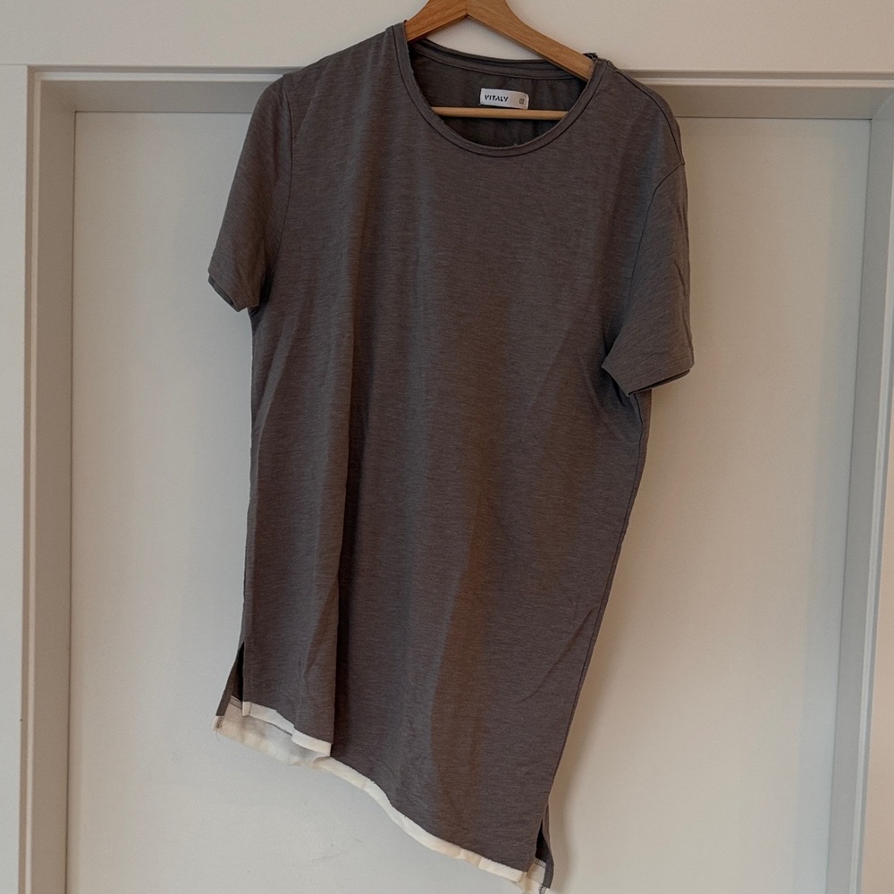 Vitaly Charcoal Gray Short Sleeve Tee